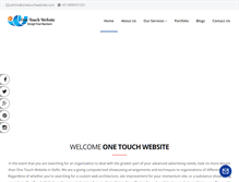 Tablet Screenshot of onetouchwebsite.com